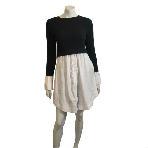 shirt dress with jumper attached